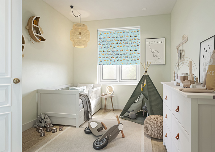 Tool Time, Light Blue - Twist&Fit Roller Blind - Image 7